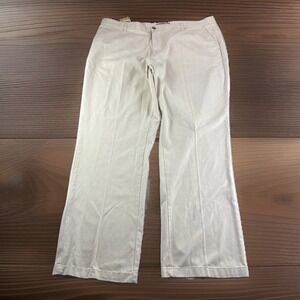 10W Apparel Khakis 42x32 Beige Straight Fit Pants Slacks Chinos Preppy NWD READ